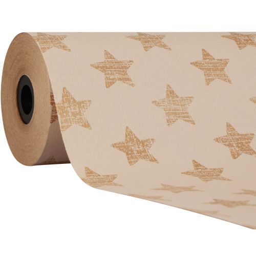 Manschettpapper silkespapper vita stjärnor 25cm 100m