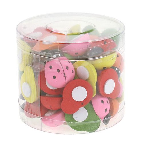 Artikel Nyckelpigor färgglada 2,5cm 60 st
