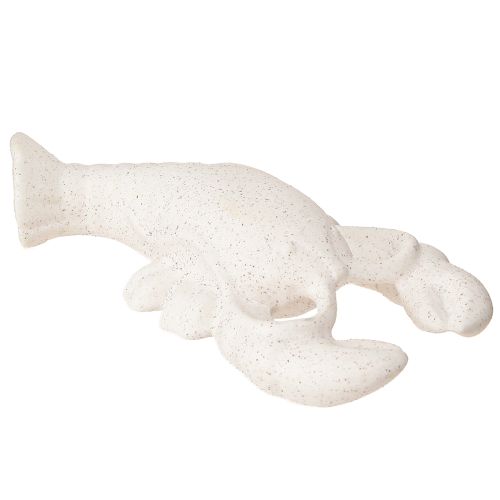 Floristik24 Maritim Dekor Figur Keramik Hummer Vit 17,5×9×3cm