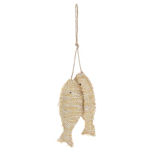 Nautiskt hängande dekorationshänge, dekorativ fisk för upphängning, H32cm | Floristik24.se