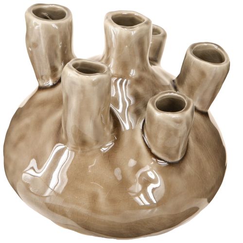 Artikel Maritim Vas Dekoration Korall Design Brun Ø14,5cm H14cm