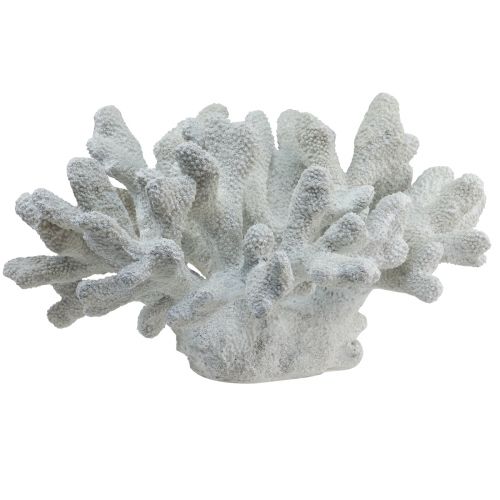 Floristik24 Maritim dekoration korall polyresin vit 38cm × 44cm × 27cm