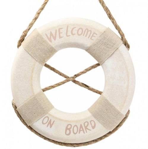 Floristik24 Maritime Deco Lifebooy Deco “Welcome on Board” Ø22cm