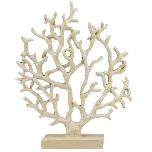 Floristik24 Maritim bordsdekoration korall beige dekorativ korall polyresin H20cm