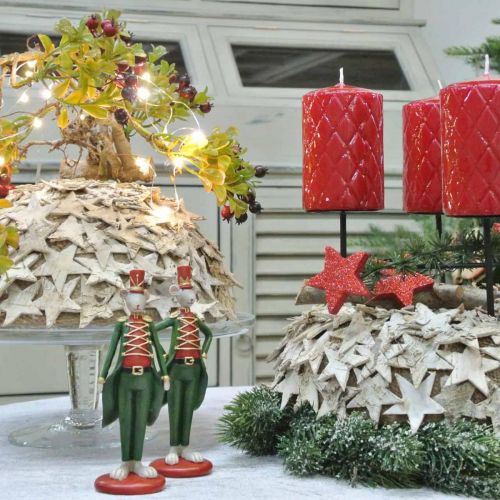Floristik24 Julmus dekorativ figurmus i uniform 6 × 4,5 × H14,5cm 2st