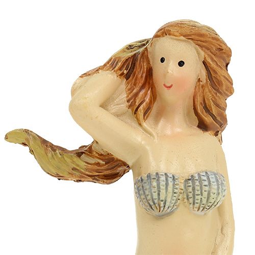 Dekorativ figur sjöjungfrun blå 6cm - 9,5 cm 3st | Floristik24.se