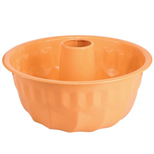 Floristik24 Metall dekorativ bakform Gugelhupf orange Ø23cm H12cm