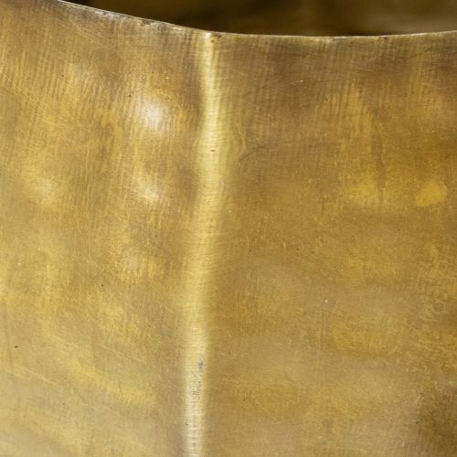 Artikel Dekorativ blomkruka i metall, mässing, Ø22/18/14 cm, set om 3