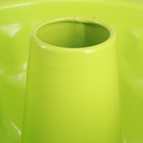 Artikel Metall dekorativ Gugelhupf kakform äppelgrön Ø23cm H12cm