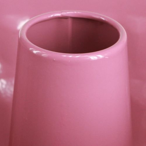 Artikel Metall dekorativ skål bakform Gugelhupf rosa Ø23cm H12cm