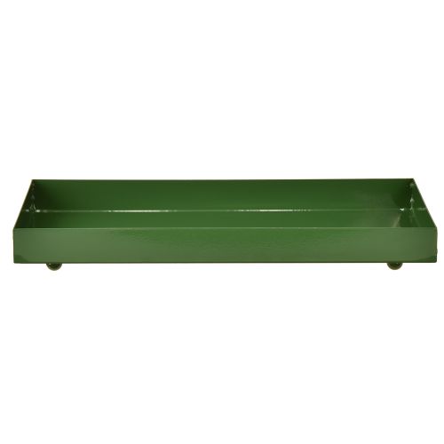 Artikel Dekorativ metallbricka rektangulär metallbricka grön 30×15 cm