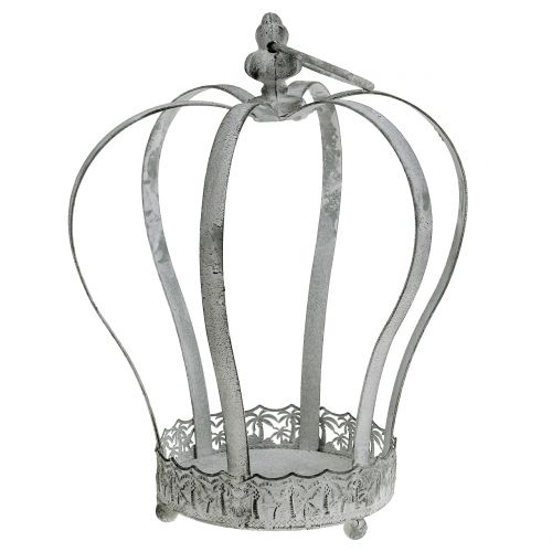 Metallkrona för dekoration Ø20,5cm H26cm