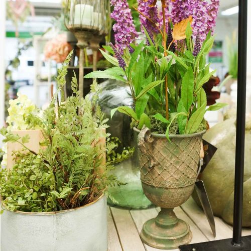 Floristik24 Metallbägare för plantering, bägare med handtag, planter Ø25cm H43cm