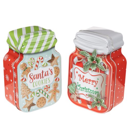 Metallkakform med julmotiv i kakburksdesign, 15 cm, 2 stycken