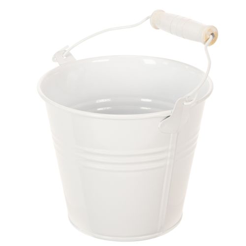 Artikel Metallhinkar, vita, Ø12 cm, H10 cm, 8 stycken