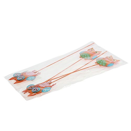 Floristik24 Sortera metallugla 7cm på tråd. 4st