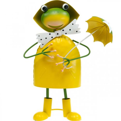 Floristik24 Groda dekorativ figur trädgårdsdekoration regngroda metall H35cm