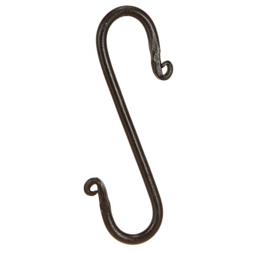 Artikel Metallkrok S krok för dekoration i svart 8cmx15cm 2st