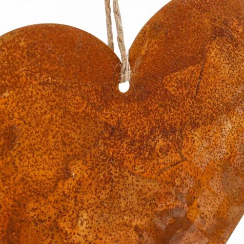 Artikel Metallhjärtan, dekorativa hängen, rostdekor 19×20 cm 4 st