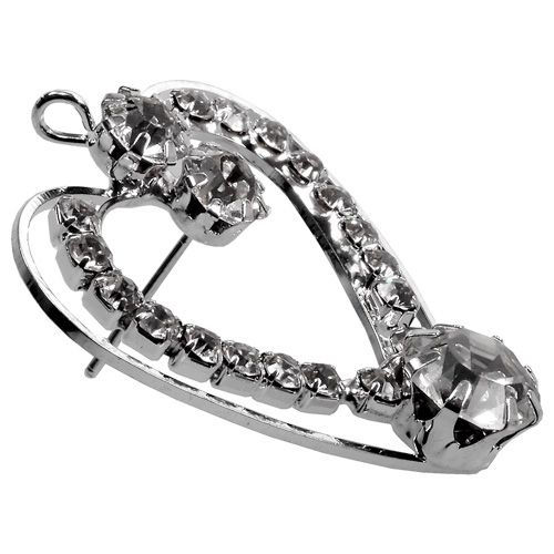 Floristik24 Metallhjärtan silver 3cm 6st