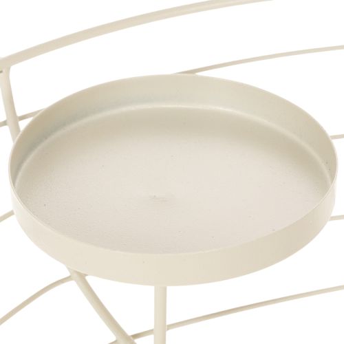 Rund adventskransljusstake för fyra värmeljus eller ljus, 35 cm | Floristik24.se