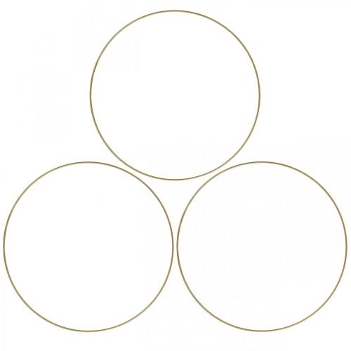 Artikel Metallring dekorring Scandi ring deco loop guld Ø20,5cm 6st