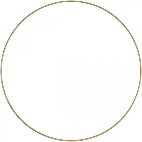 Floristik24 Metallring dekorativ ring Scandi ring dekorativ ögla guld Ø30,5cm 6 st