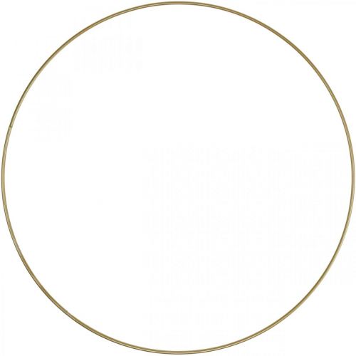 Floristik24 Metallring dekorring Scandi ring deco loop guld Ø30,5cm 6st