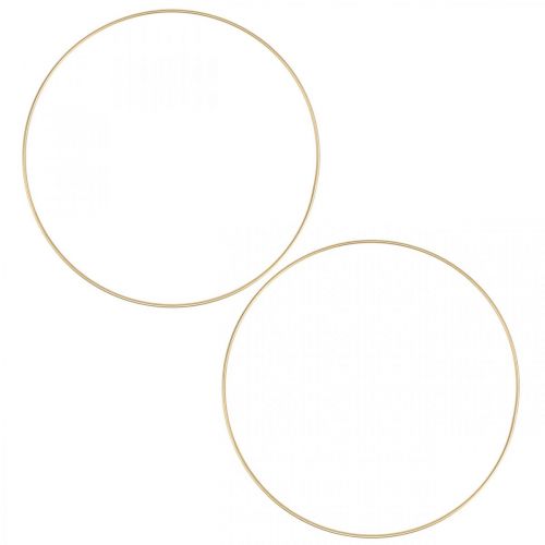 Metallring dekorring Scandi ring deco loop golden Ø25cm 4st