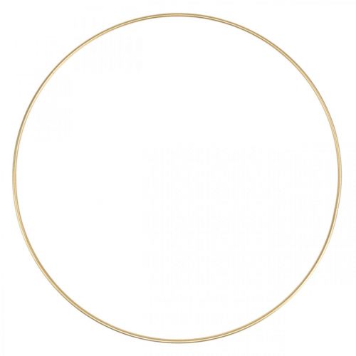 Floristik24 Metallring dekorring Scandi ring deco loop golden Ø25cm 4st