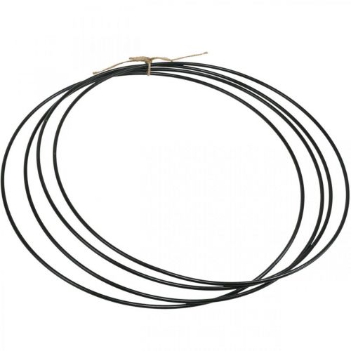 Artikel Metallring dekorring Scandi ring deco loop svart Ø40cm 4st