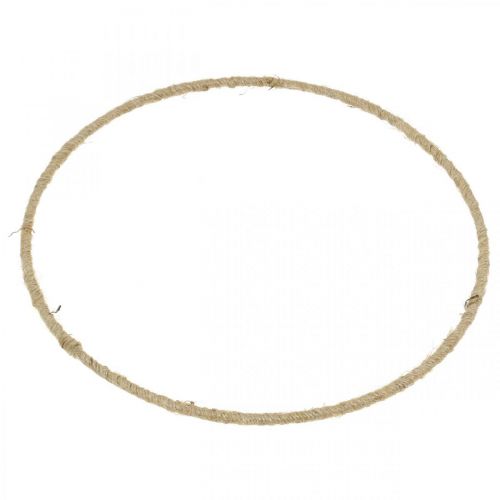 Artikel Dekorring metall omlindad jute sladd metallring Ø25cm 10st