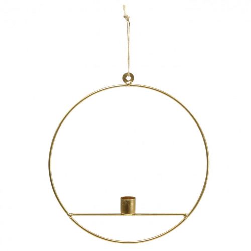 Artikel Ljusstake för upphängning av guldring dekorativ ring Ø25cm 3st