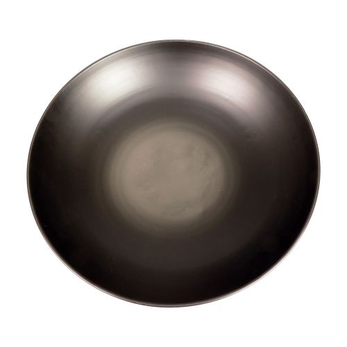 Floristik24 Dekorativ metallskål svart rund metallskål med botten Ø40cm
