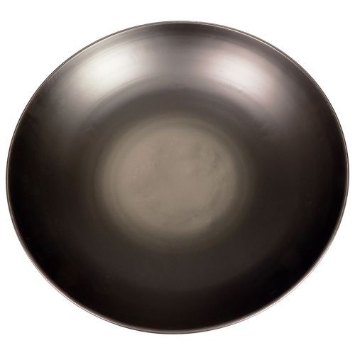 Floristik24 Dekorativ metallskål svart rund metallskål med botten Ø50cm