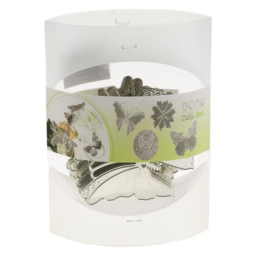 Floristik24 Metallfjärilar silver 6,5 cm 25st