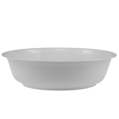 Artikel Metall skål skål vit skål emalj utseende Ø25cm H7cm