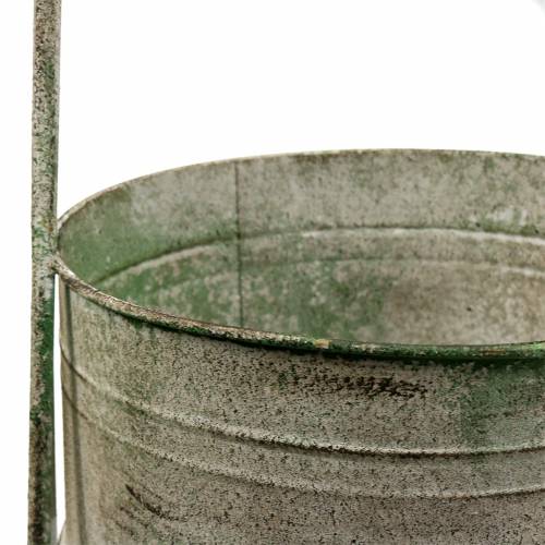 Floristik24 Metallstativ med krukor grå, grön H68cm