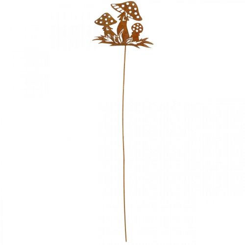 Floristik24 Höstpluggar paddstolar, metalldekoration, blompluggspatina 39cm