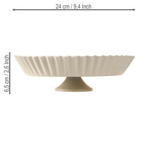 Artikel Metallplatta grå retro dekorativ tallrik med basmetall Ø24cm 2 st
