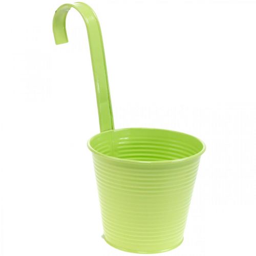 Floristik24 Växtkruka att hänga, balkongdekoration, blomkruka grön Ø13,5cm