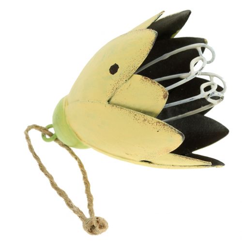 Floristik24 Dekorativ galge metallblomma 13 cm 3st