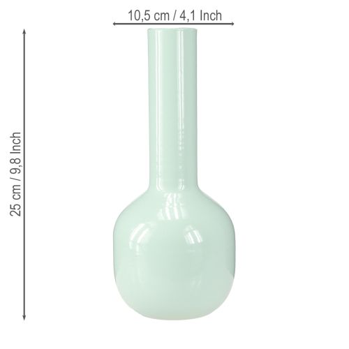 Artikel Metallvas Emalj Vas i Mintgrön Ø10,5cm H25,5cm