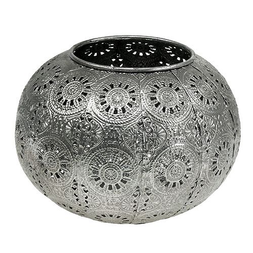 Floristik24 Orientalisk silver av metall lykta Ø17,5cm H12cm