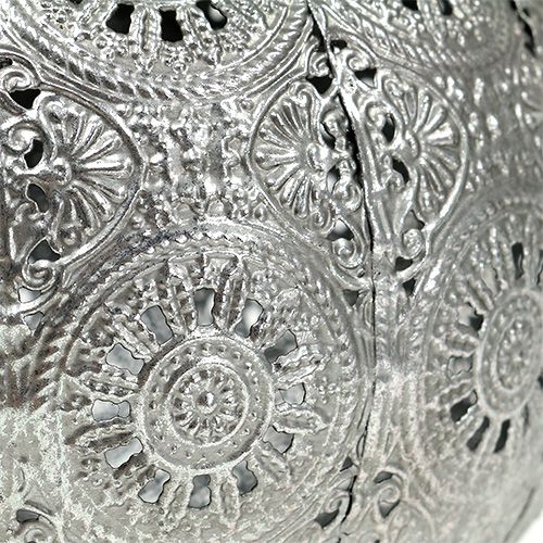 Floristik24 Orientalisk silver av metall lykta Ø17,5cm H12cm