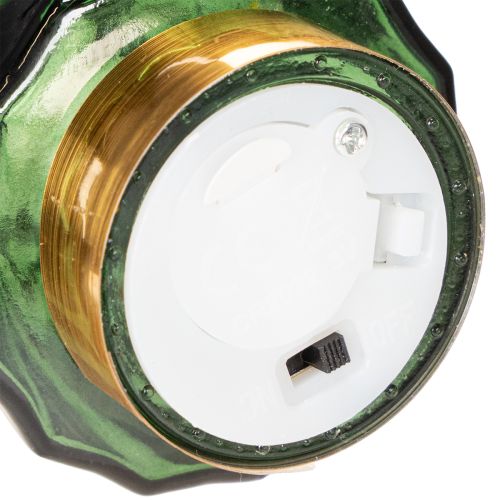 Glasjulgran med LED-ljus, borddekoration, jul, 13 cm, 2 stycken | Floristik24.se