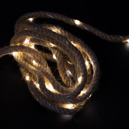 Floristik24 Micro LED-ljuskedja med sladd inomhus varmvit 390 cm