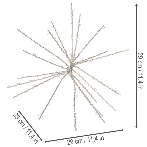 Dekorativ Polar Star LED-lampa, varmvit, med timer, utomhus, 29 cm | Floristik24.se