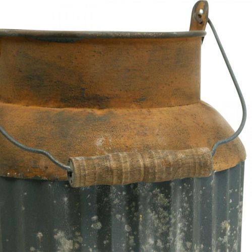 Floristik24 Deco mjölkkanna vintage look metallplanter trädgårdsdekoration H35cm