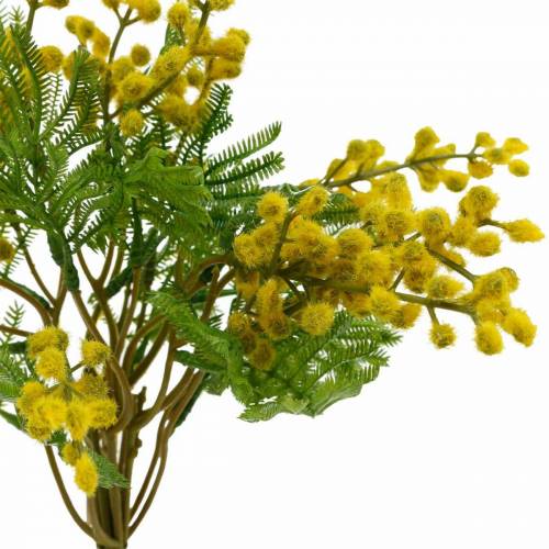 Artikel Mimosa gul konstgjord konstväxt gäng 39cm
